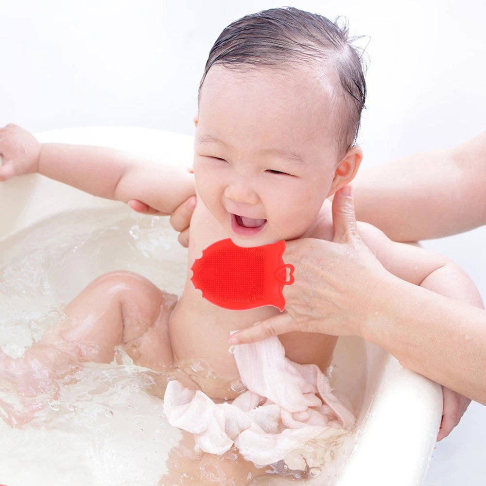 Silicone Shampoo Brush Bath Shower Toddler Brushes for Exfoliator Scrubber
