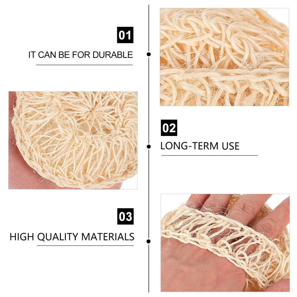 2 Pcs Sisal Bath Brush Man Mother Shower Body Scrubber Bathing Balls