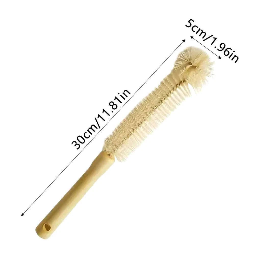 3PC Long Handle Toe Gap Cleaning Brush Foot Scrubber In Shower Wood Foot Brush