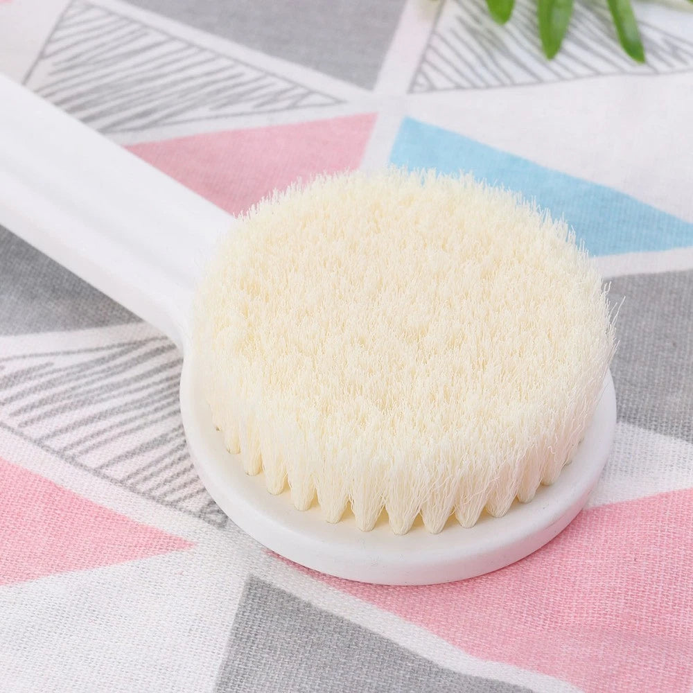 Bath Brush Exfoliating Back Scrubber for Shower Printed Long Handle