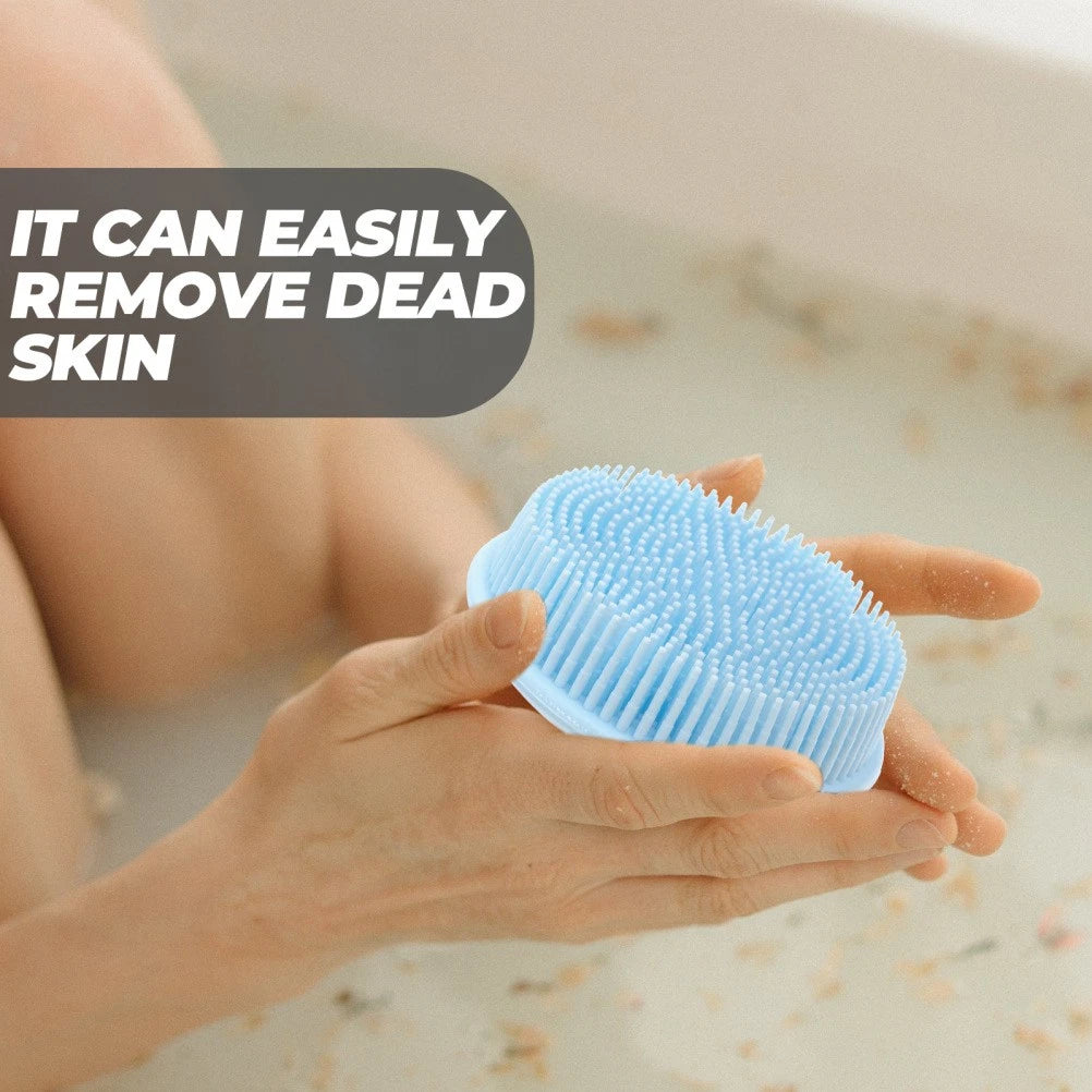 Bath Brush Travel Shower Scrubber for Cleaning Silicone Scrubbing