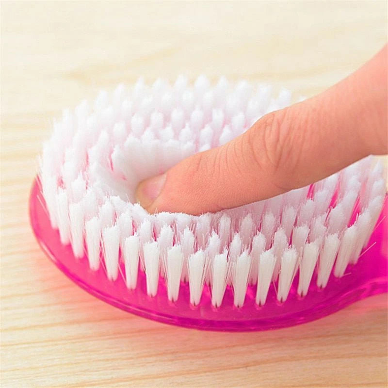 Bath Brush Back Body Shower Sponge Scrubber Handle For Exfoliating Skin Massager