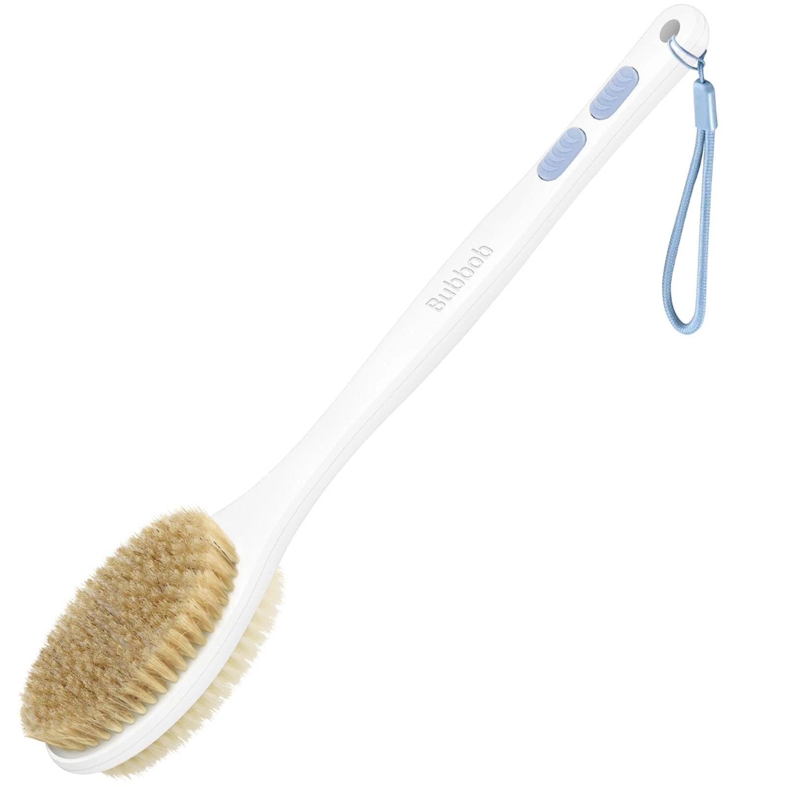 Back Brush Long Handle Shower Bath Scrubber For With Double Sided Bristles Wet