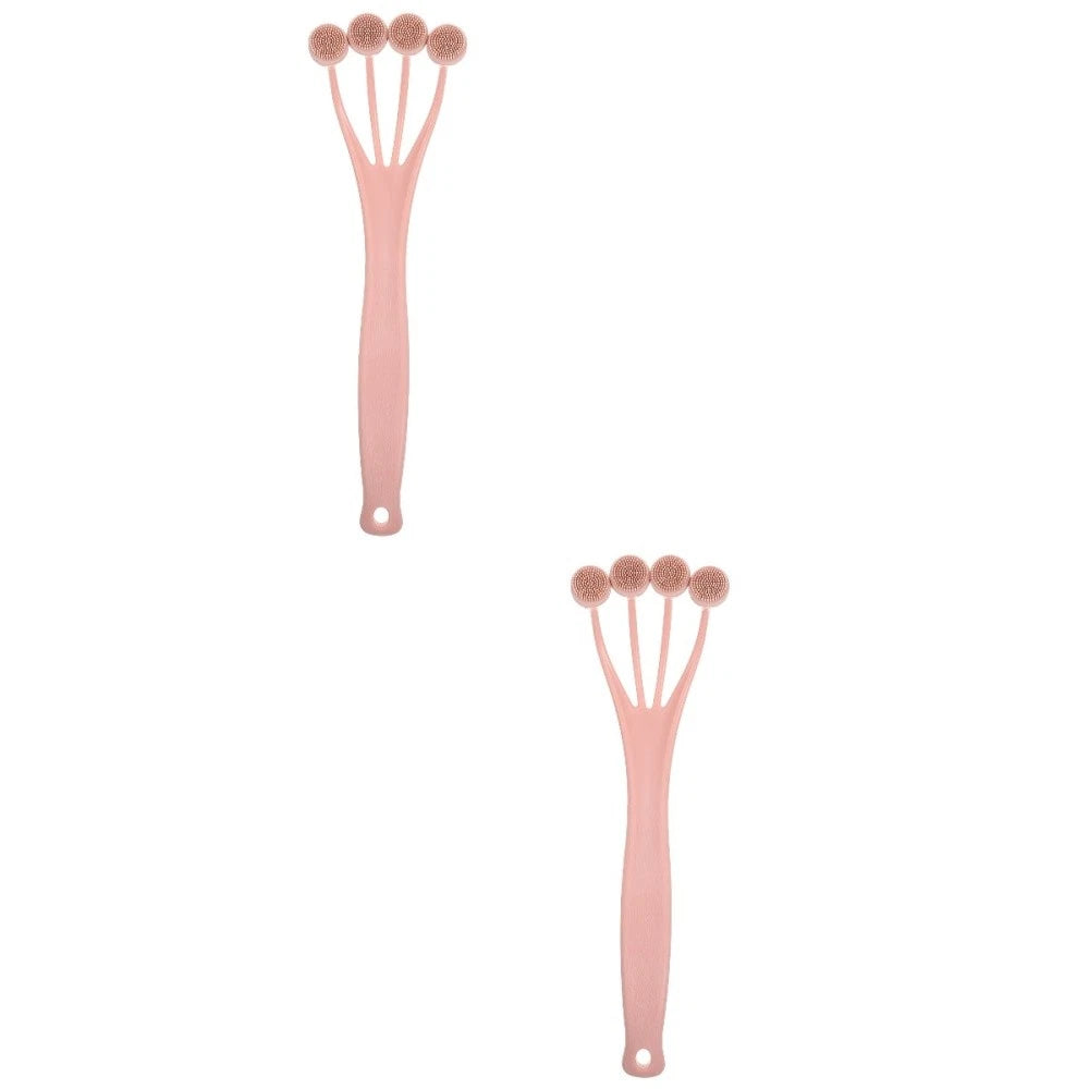 2 Pack Exfoliating Bath Brush Shower Back Scrubber Bathing for Body