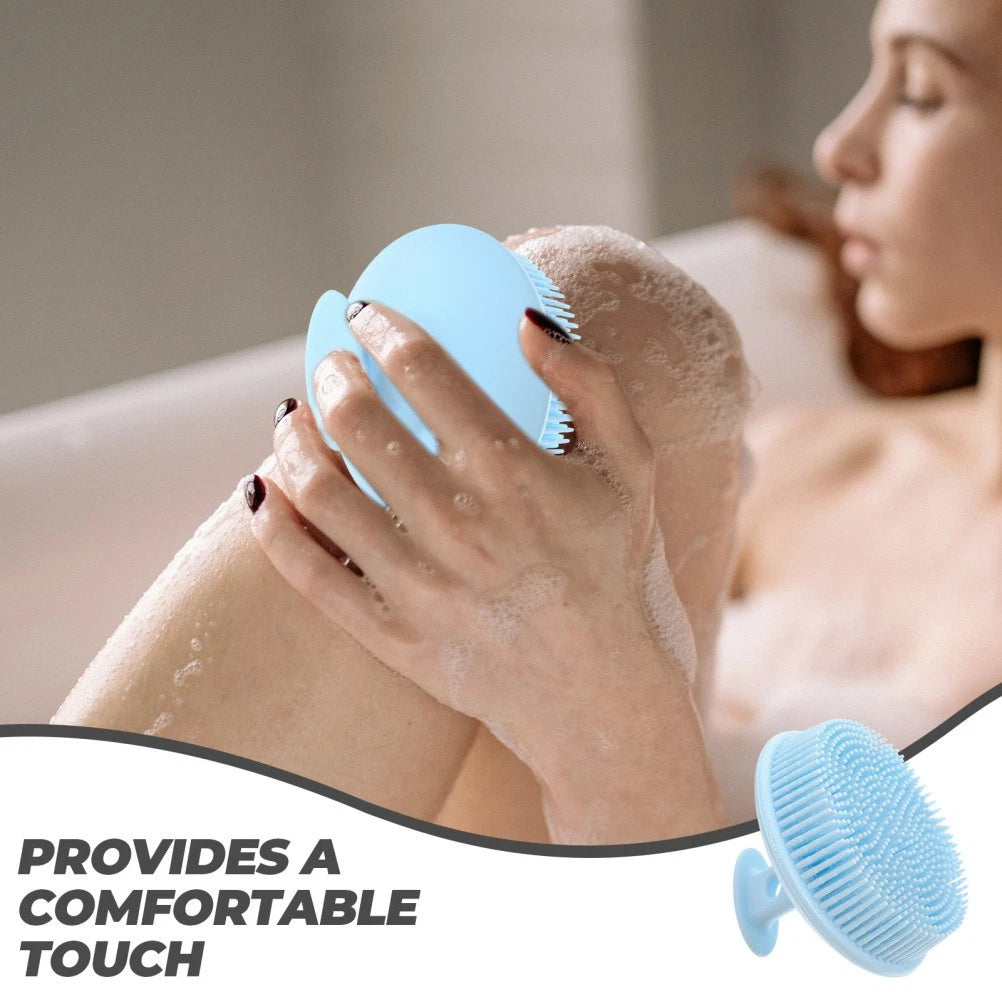 Bath Brush Travel Shower Scrubber for Cleaning Silicone Scrubbing