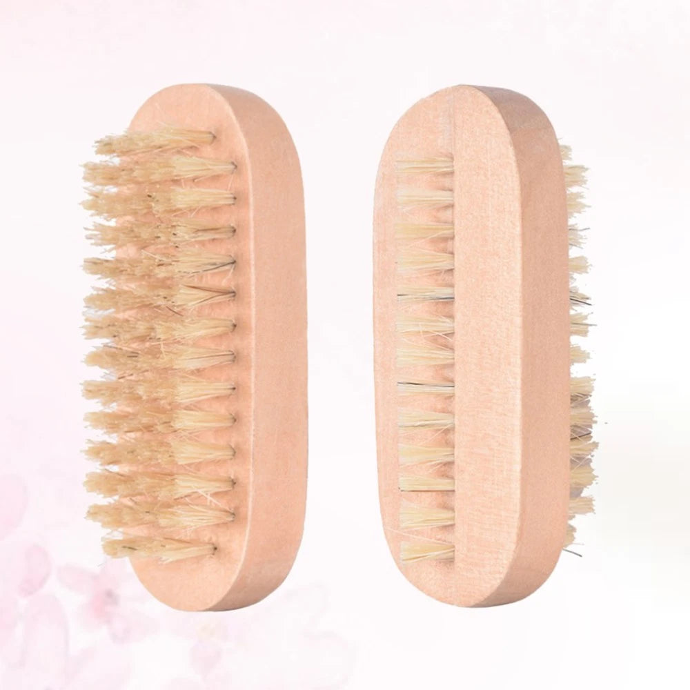 Bathing Brush Set with Double Sided Wooden Spa Massage Tools