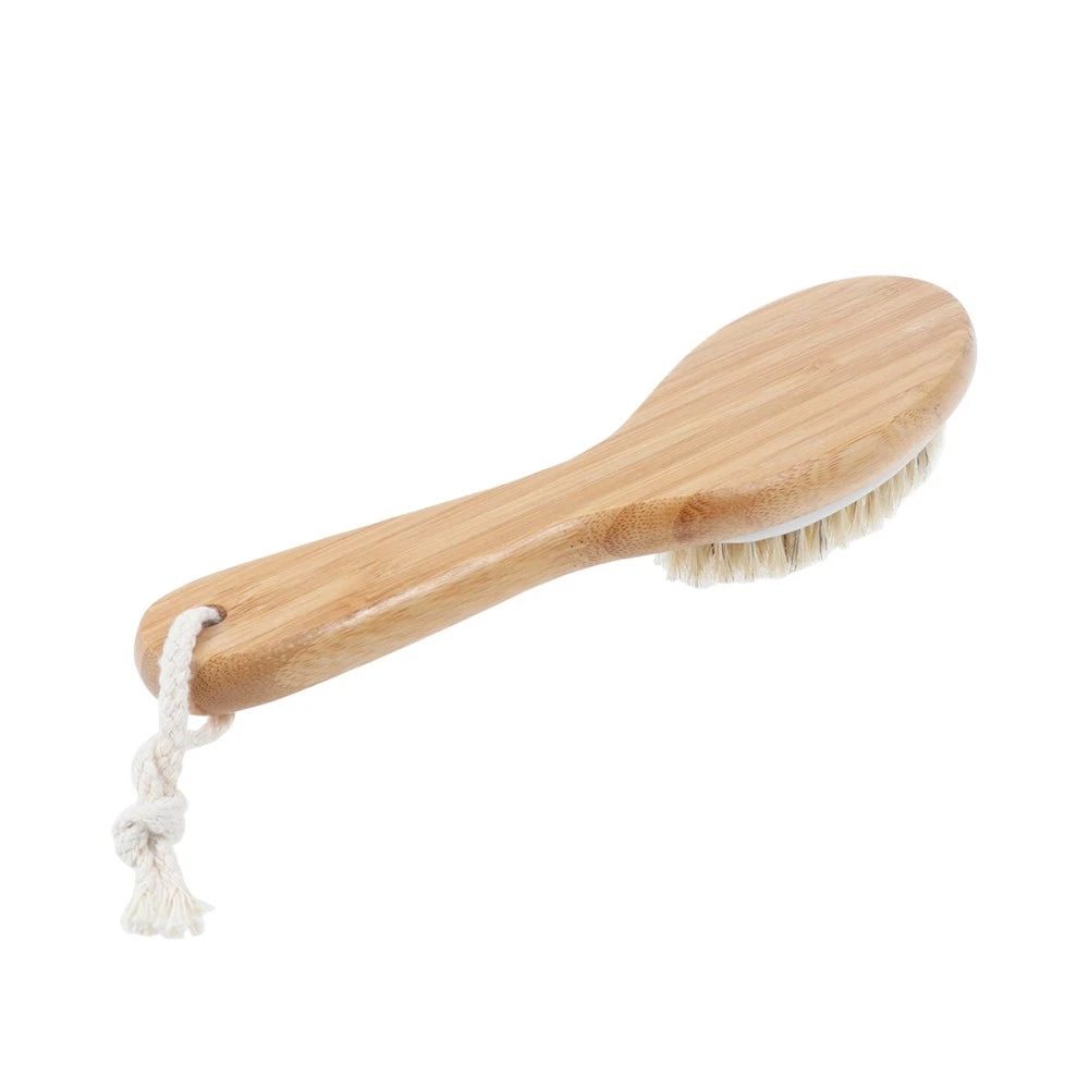 Soft Bead Massage Brush Body Shower Scrubber Long Handle Bath with