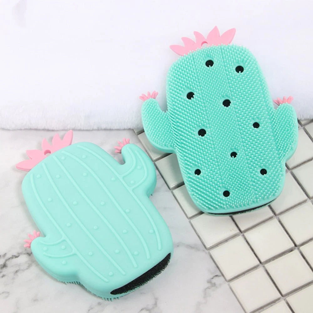 2 Pcs Bath Brush Loofah Skin Scrubber Exfoliator Baby Bristle Bathing