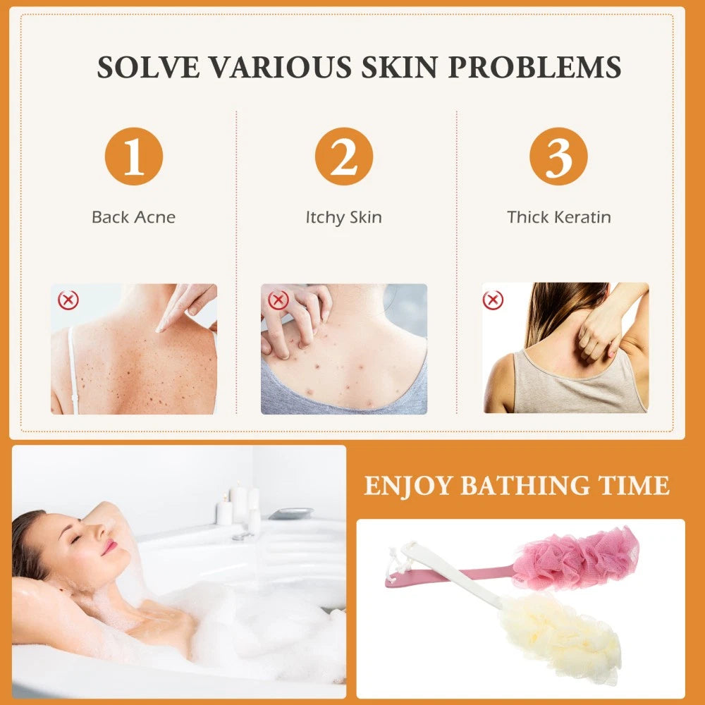 2 Pcs Bath Ball Brush Brushes Scrubber for Exfoliating