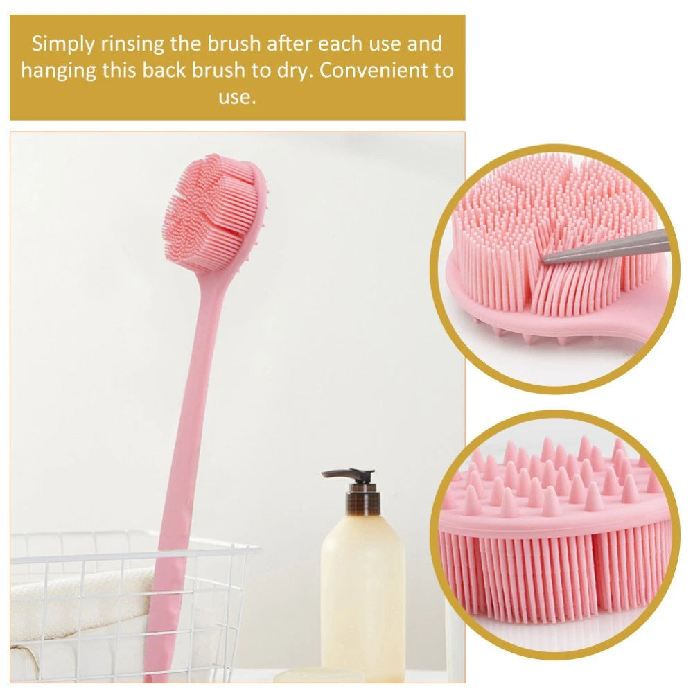 Bath Brush Body Sponges for Shower Long Handled Exfoliating Back Scrubber