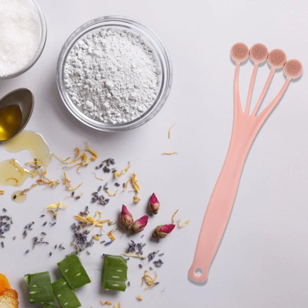 5 Pieces Exfoliating Bath Brush Shower Back Scrubber Long Handle for Body