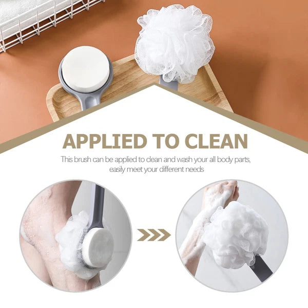 2 Pieces Bath Ball Brush Body Exfoliator Child Shower Scrubber Back