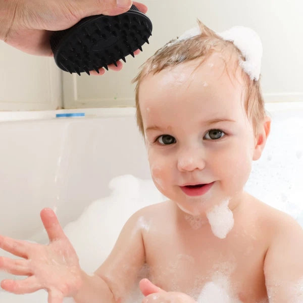 2 Pcs Bath Man Shower Scrubber Silicone Body with Handle