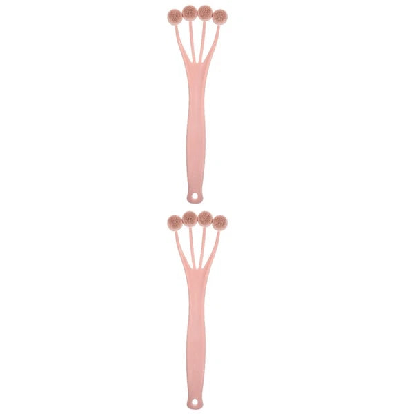 2 Pack Exfoliating Bath Brush Shower Back Scrubber Bathing for Body
