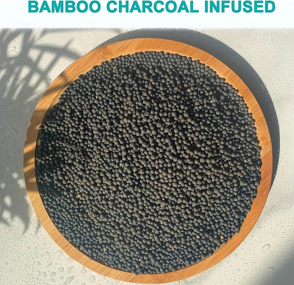 2 Pcs/Set Charcoal Exfoliating Loofah Bath Back Brush on a Stick - Long Handle