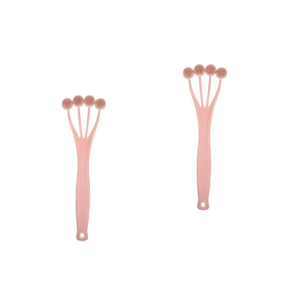 2 Pack Exfoliating Bath Brush Back Scrubber Shower Tool Long Handle