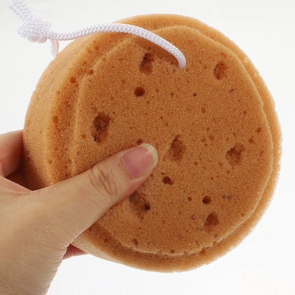 4 Pcs Bath Sponge Round Scrub Shower Loofah Sponges Scrubber for Body