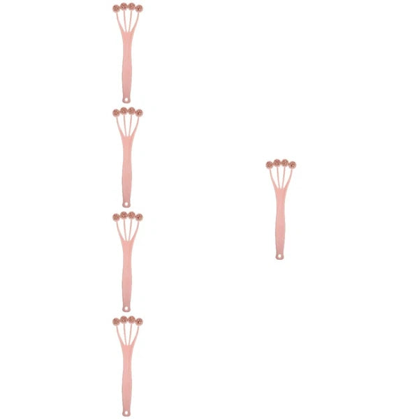 5 Pieces Exfoliating Bath Brush Shower Back Scrubber Long Handle for Body