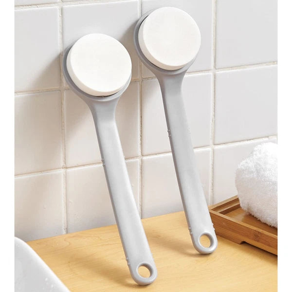 1Pc Sponge Bath Brush with Long Handle Shower Brush Creative Bathing