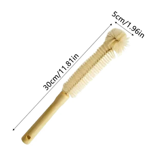 3PC Long Handle Toe Gap Cleaning Brush Foot Scrubber In Shower Wood Foot Brush