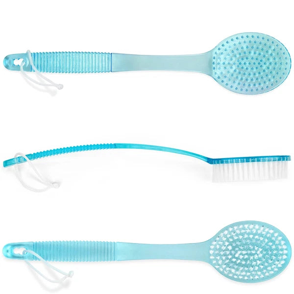Bath Brush with Bristles Long Handle for Exfoliating Back Body and Feet Bath ...