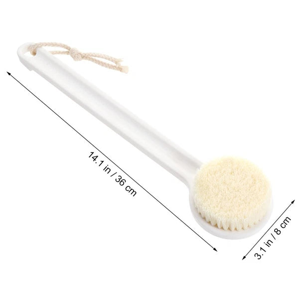 Bath Brush Exfoliating Back Scrubber for Shower Printed Long Handle