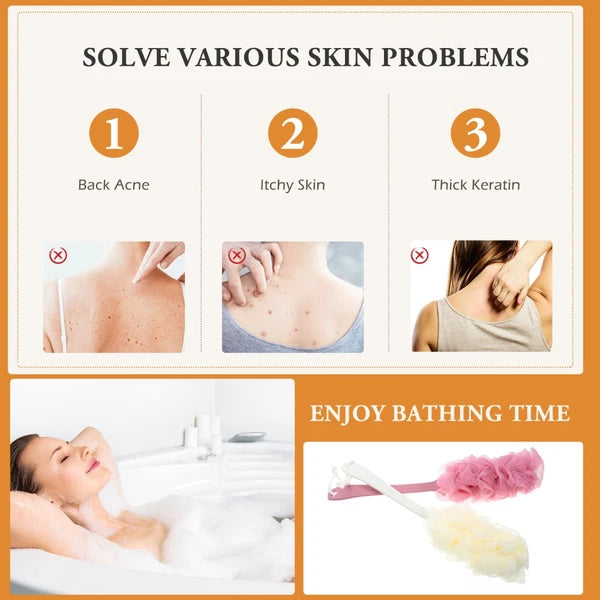 2 Pcs Bath Ball Brush Brushes Scrubber for Exfoliating