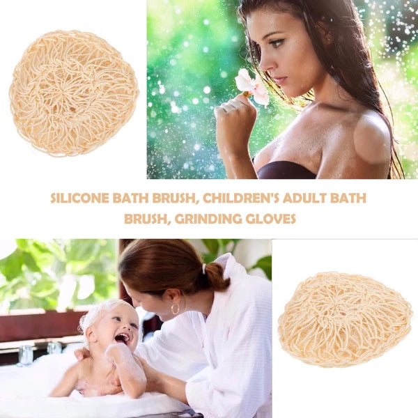 2 Pcs Sisal Bath Brush Mother Shower Body Scrubber Bathing Balls