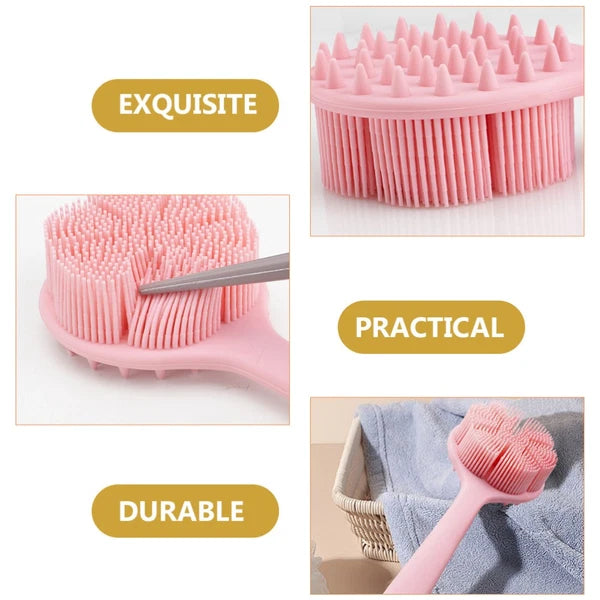 Bath Brush Body Sponges for Shower Long Handled Exfoliating Back Scrubber