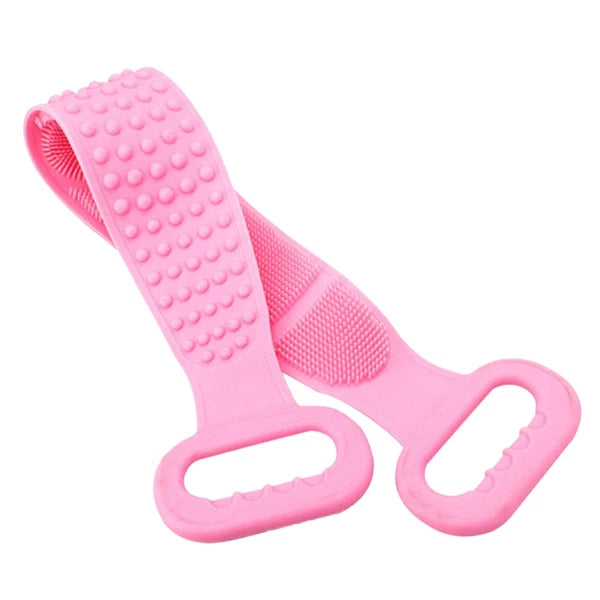 Bath Brush Body Exfoliating Tool Back Scrubbing Silicone Scrubber