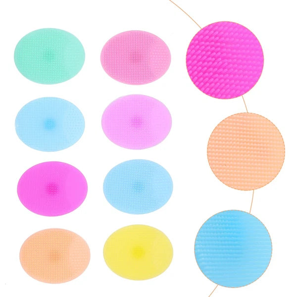 8Pcs Bath Brush Silicone for Gentle Scalp Massage and Cleaning