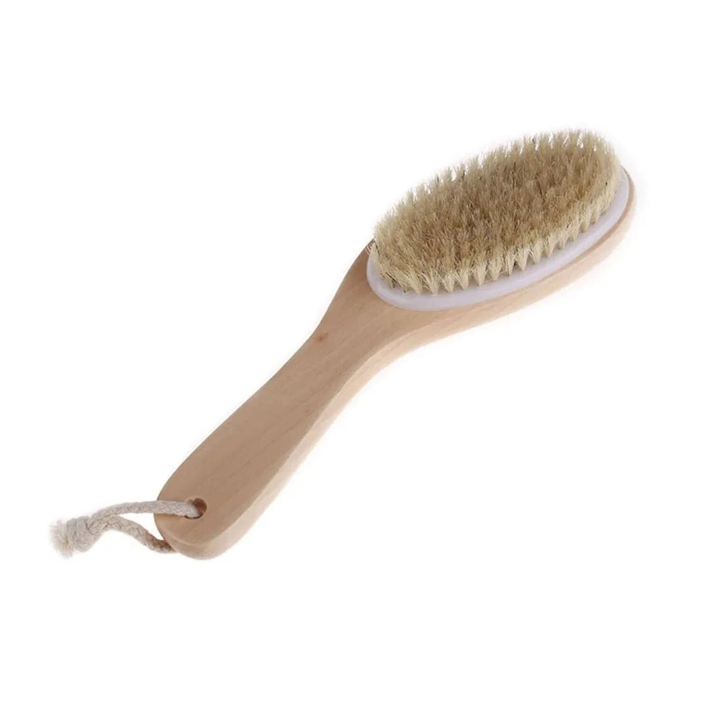 12-PCS 100% Natural Boar Bristle Spa Body Brush Contour Wooden Handle SA2011x12