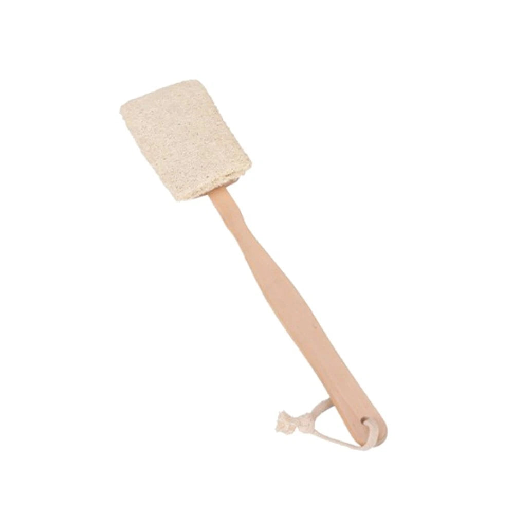 Bath Back Brush for Exfoliating Skin with Natural Loofah Random Color