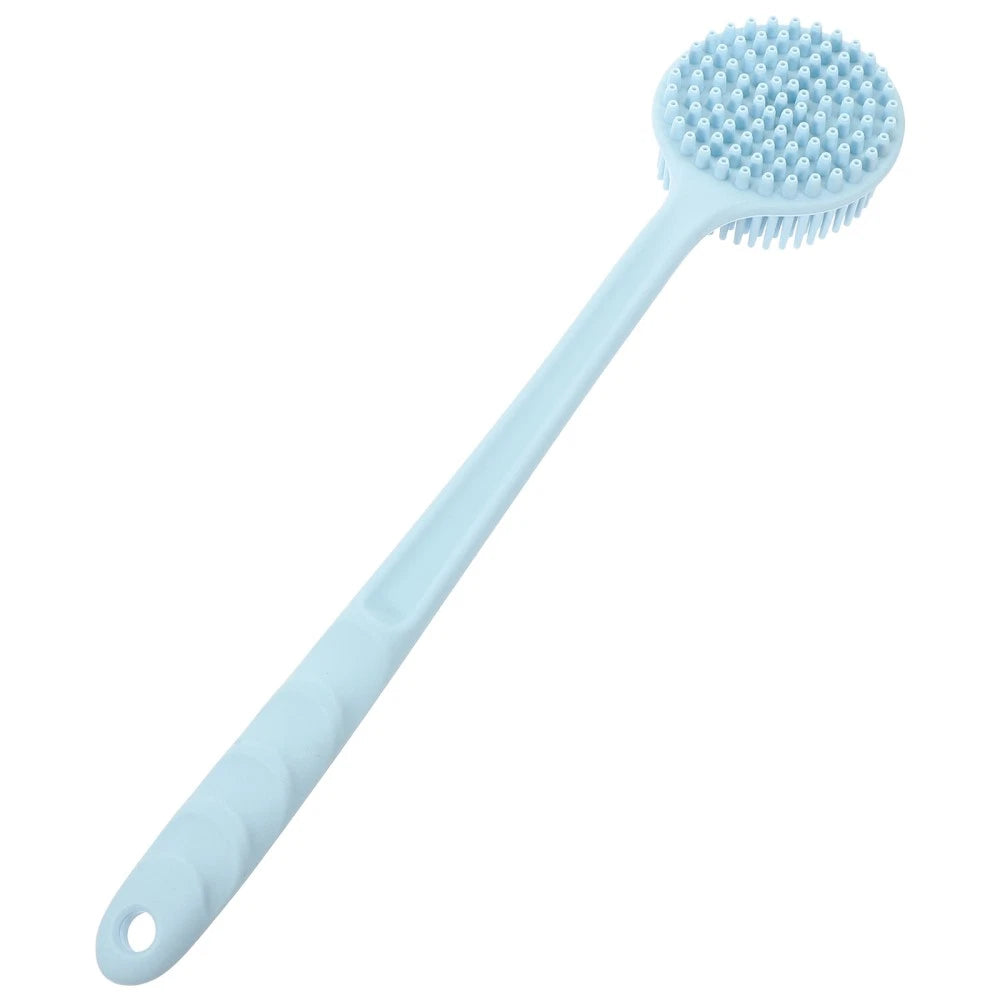 Silicone Bath Brush Back Cleaning Scrubber Man Body Long Handle Shower