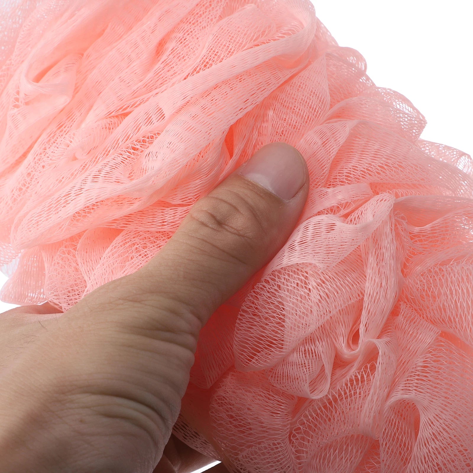 2 Pcs Body Bath Scrubber Loofah Shower with Long Handle PP Mesh