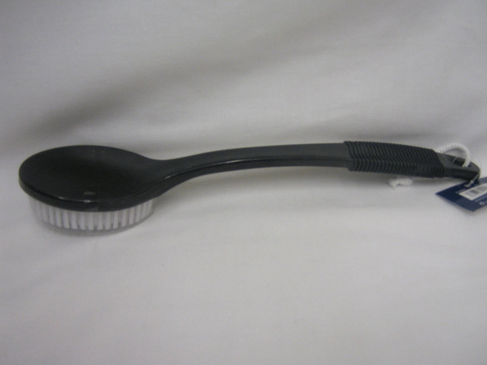 Blue Canyon Black Plastic Bath Brush Nylon Bristles Rubber Handle BA16307