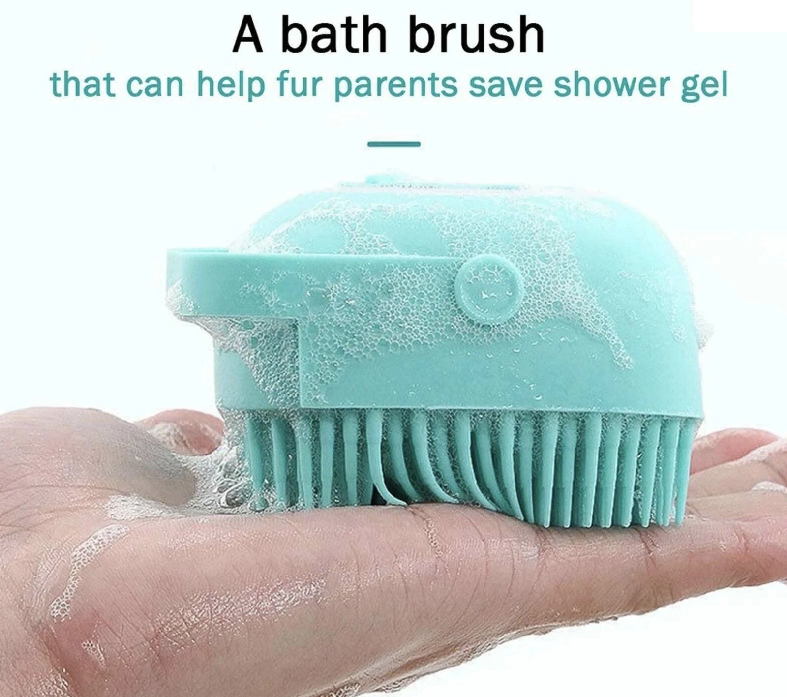 Soft Dog Bath Brush Pet Shampoo Massage Dispenser Grooming Shower Silicone