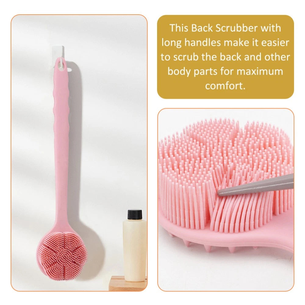 Bath Brush Long Handled Sponge for Shower Scrubber Body Exfoliating Back