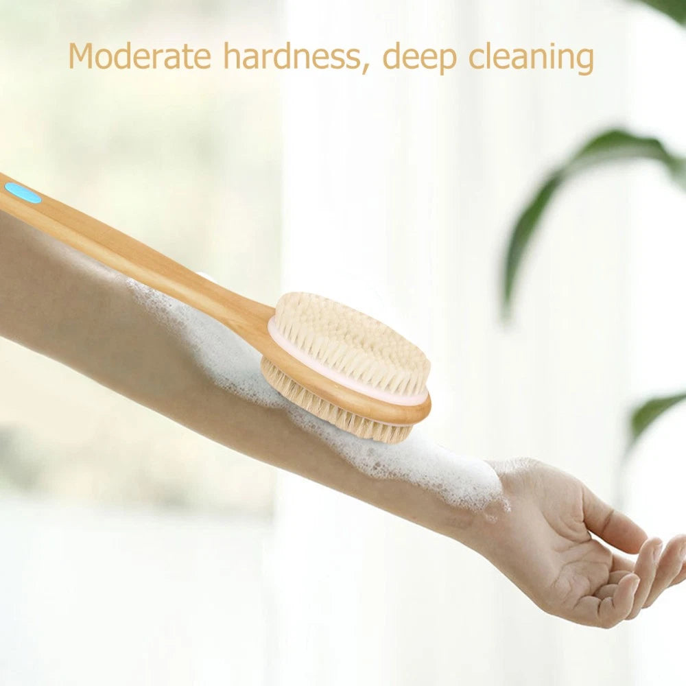 Massage Bath Brush Body Exfoliator Shower Scrubber Comb Hard Bristle