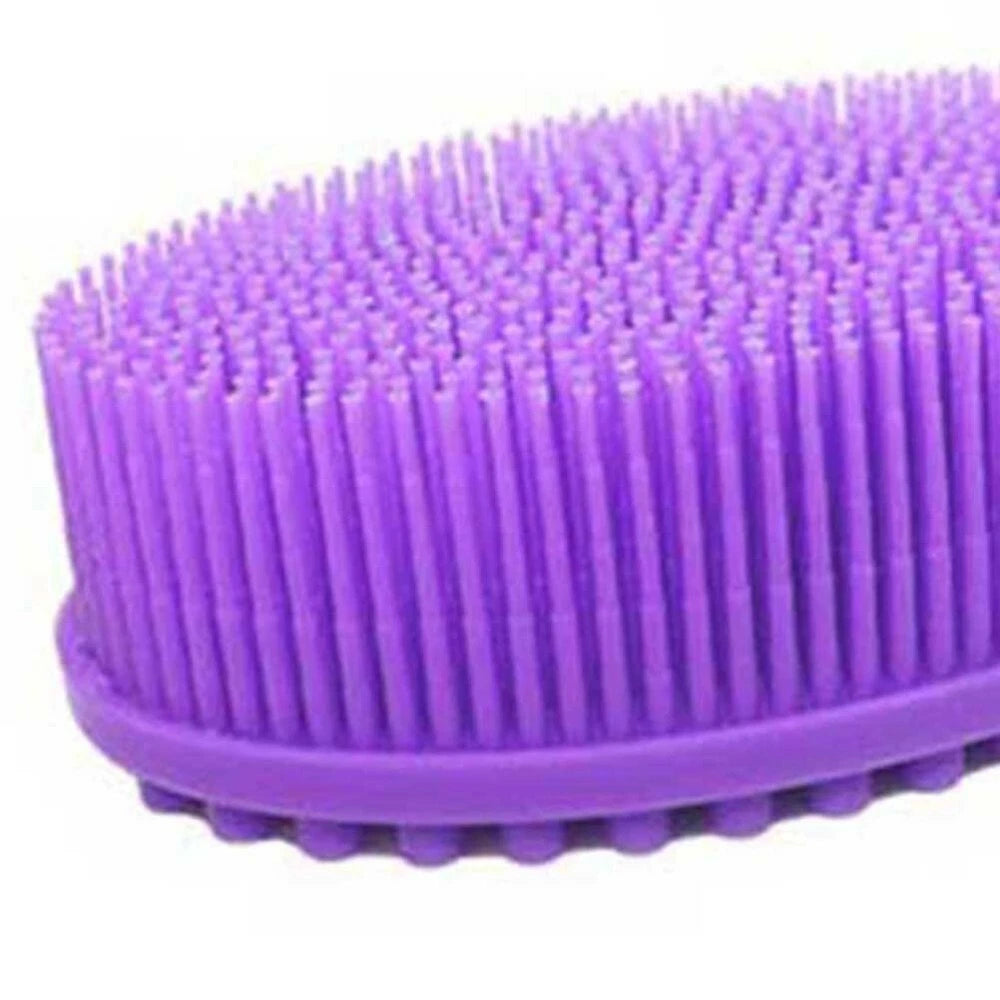 1PC Silicone Body Hair Shampoo Brush Scalp Shower Brush PVC Bathing Brush New