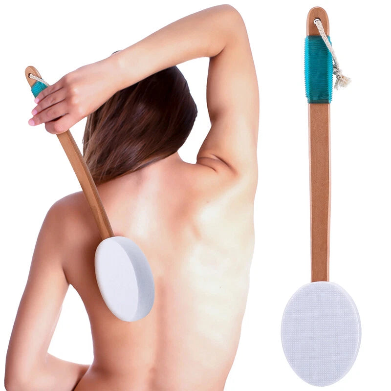 Long Handle Lotion Applicator Skin Cream Brush Back Body Bath Tanning Massager