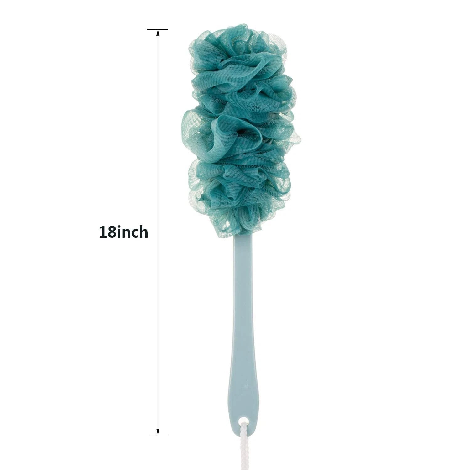 Mesh Sponge Loofah Long Handle Bath Body Brush,Soft Nylon  On a Stick for Shower