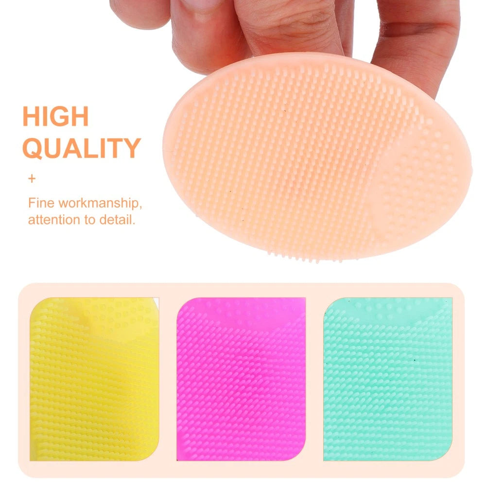 8Pcs Bath Brush Silicone for Gentle Scalp Massage and Cleaning
