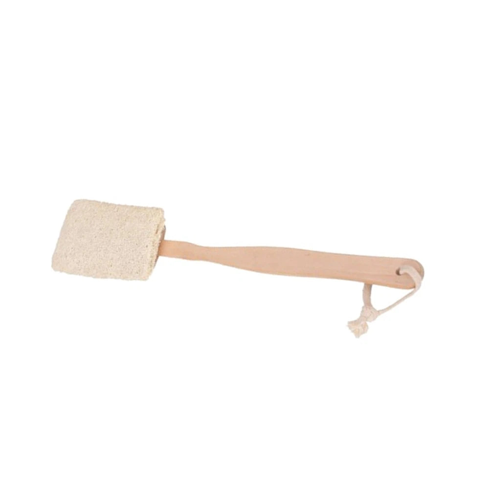 Bath Back Brush for Exfoliating Skin with Natural Loofah Random Color
