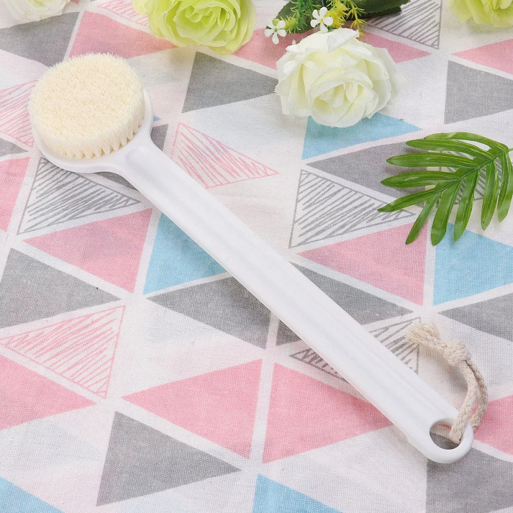 Bath Brush Exfoliating Back Scrubber for Shower Printed Long Handle