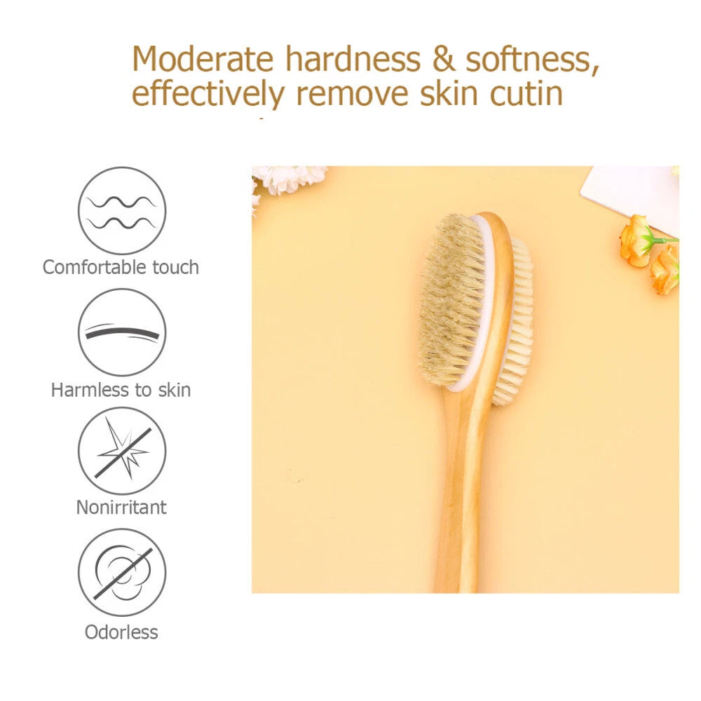 Massage Bath Brush Body Shower Scrubber Antiskid Silicone Hard Bristle