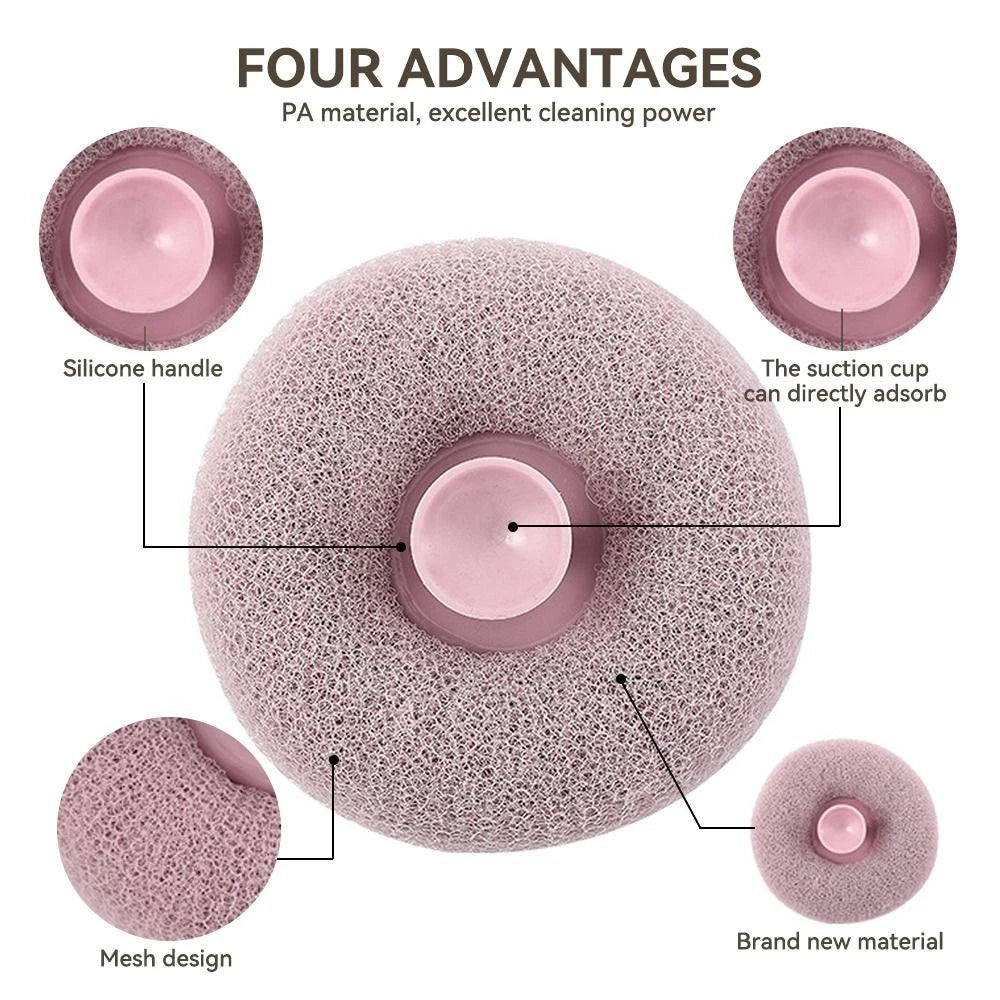 Dead Skin Remover Shower Bath Ball with Suction Cup Massage Brush  Household