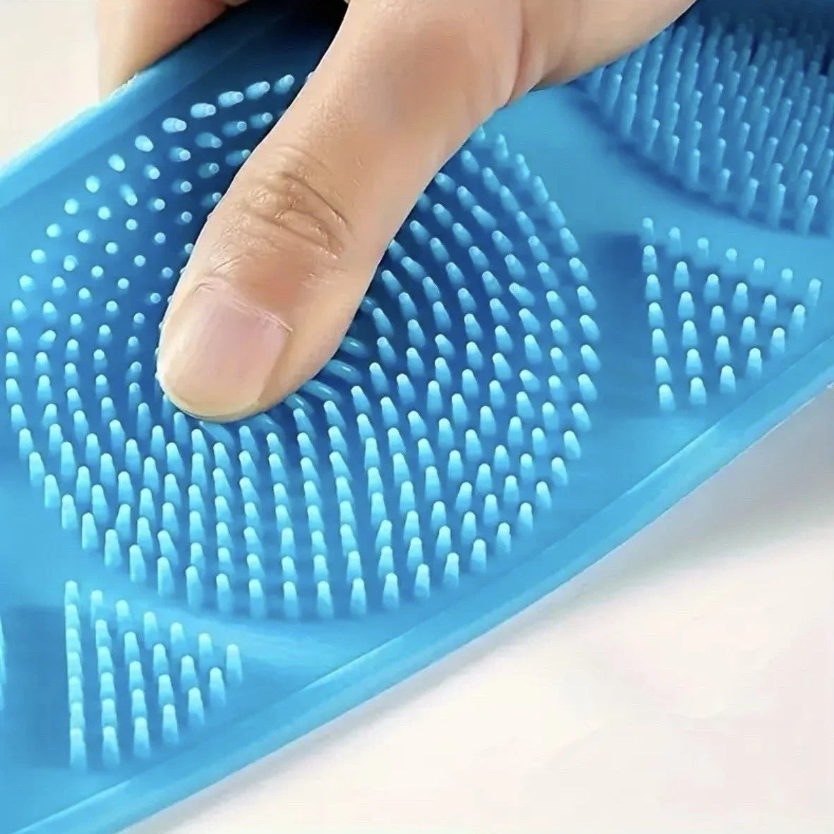 Silicone Bath Body Scrub Brush - Exfoliating Bath Belt, Cleaning Back Towel