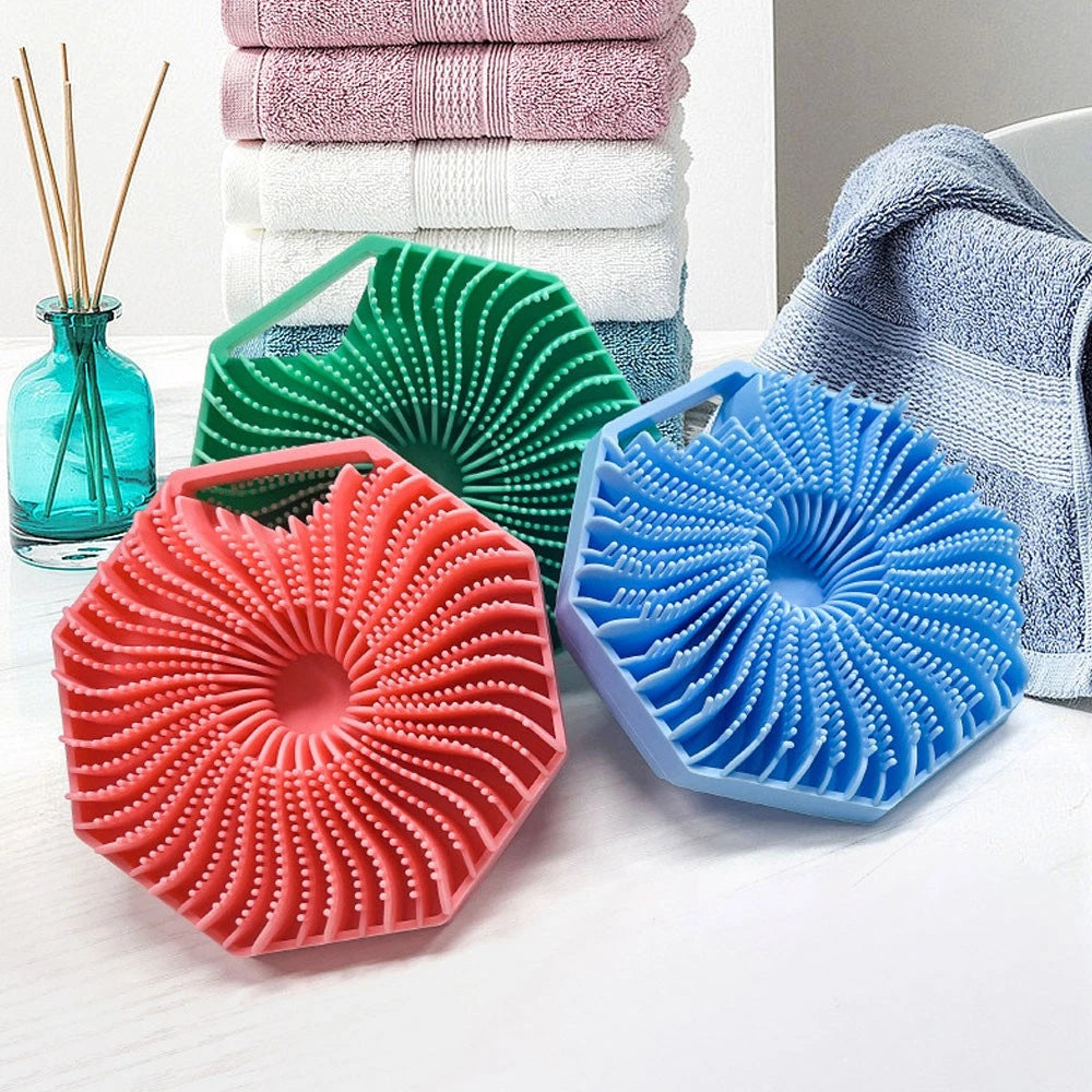 Antimicrobial Silicone Body ScrubbTL, Exfoliating Brush, ShowDY Scrubber