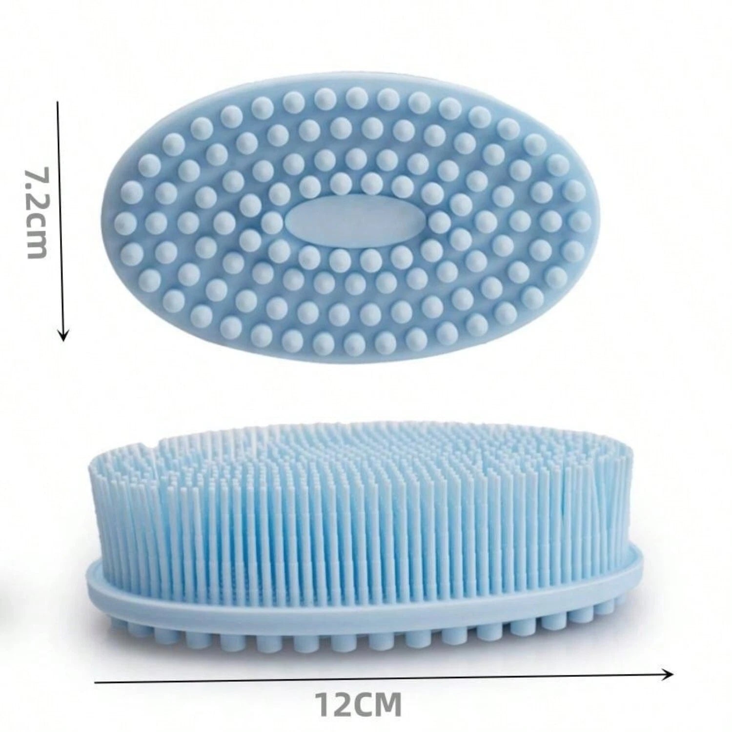 Silicone Body Brush Bath Brush Back Scrubber Easy Handle Bath Shower Brush